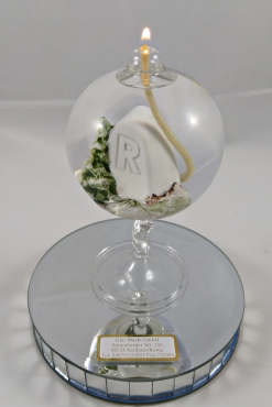 Rennsteigöllampe mit Fuß