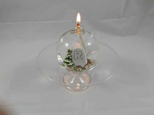 Rennsteigöllampe mit Schale